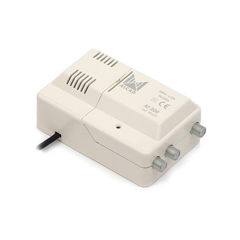 Wzmacniacz Alcad AI-200 VHF-UHF 1we/2wy szerokopasmowy