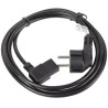KABEL ZASILAJĄCY CEE 7/7 IEC 320 C13 1.8M KĄTOWY VDE Lanberg