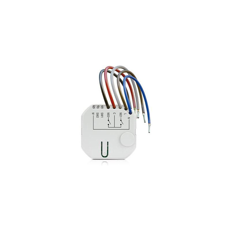 SATEL BE WAVE Bezprzewodowy dwukanałowy sterownik 230 V AC, dopuszkowy Smart CH Relay ASW-210 ABAX2