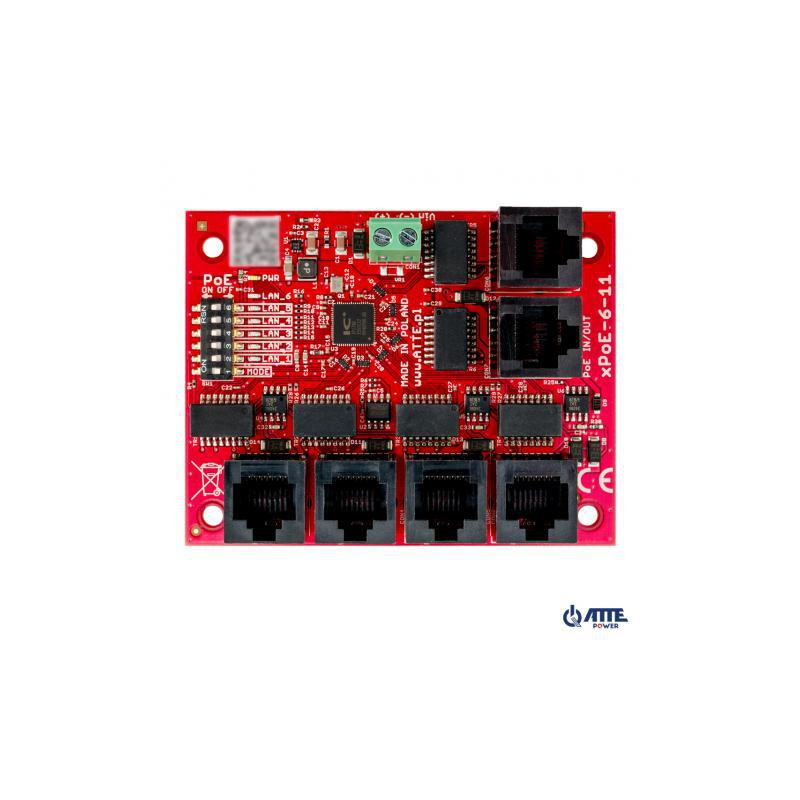 SWITCH 5-PORTOWY POE ATTE xPoE-6-11-OF