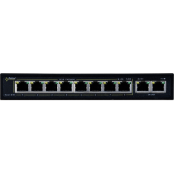 SWITCH POE PULSAR S108 10-PORTÓW (8xPoE + 2xUPLINK)  IEEE 802.3af/at, 48VDC / 30W/port (PoE+) 120W