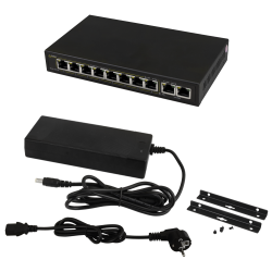 SWITCH POE PULSAR SG108 10-PORTÓW (8xPoE + 2xUPLINK)