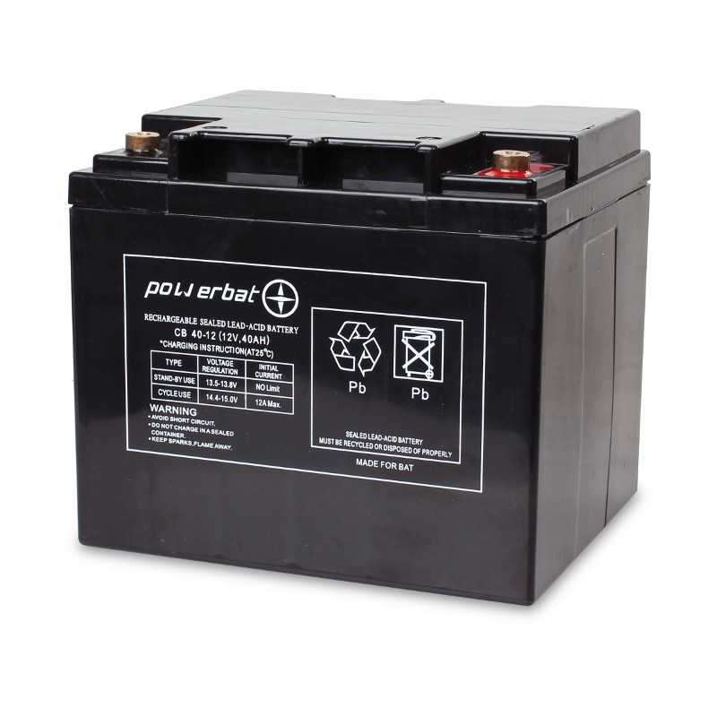 Akumulator PowerBat AGM 12V 40Ah