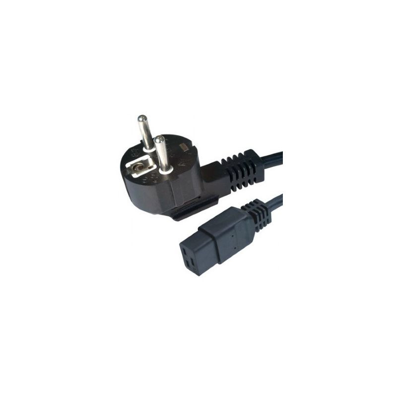 KABEL ZASILAJĄCY (SERWEROWY) CEE 7/7 IEC 320 C19 16A 1.8M WTYCZKA KĄTOWA VDE Lanberg