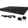 SWITCH POE PULSAR SF116 16-PORTÓW (16xPoE + 2xUPLINK/2xSFP UPLINK)
