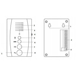 DOMOFON EURA ADP-11A3 ''INVITO'' b/słuchawkowy biały