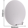 CZASZA ANTENA 90 CM JASNA (COR-900SAE-J)