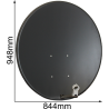 CZASZA ANTENA 90 CM CIEMNA (COR-900SAE-C)