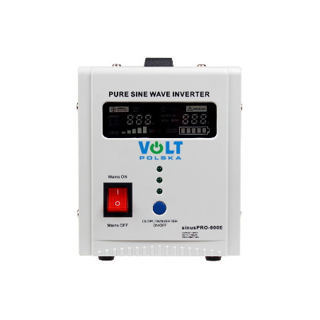 PRZETWORNICA VOLT POLSKA SINUSPRO-800E 12V 500/800W