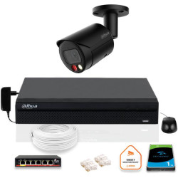 Zestaw monitoringu IP DAHUA kamera IPC-HFW2849S-S-IL-0280B-BLACK 8MPX