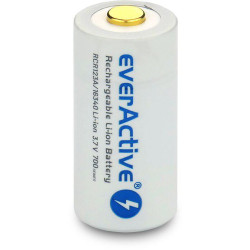 Akumulatorek 16340 / R-CR123 3,7V everActive 700mAh (1 szt.) z zabezpieczeniem
