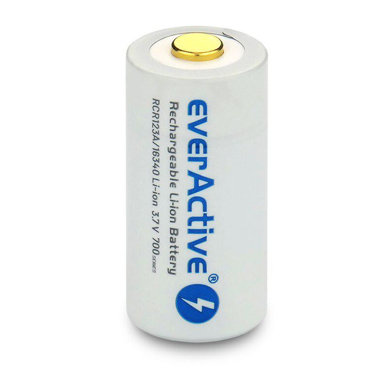 Akumulatorek 16340 / R-CR123 3,7V everActive 700mAh (1 szt.) z zabezpieczeniem
