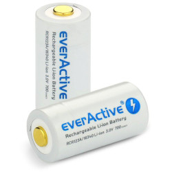 Akumulatorek 16340 / R-CR123 3V everActive 700mAh (1 szt.) z zabezpieczeniem