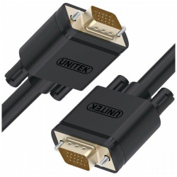 Kabel VGA Unitek Y-C511G Premium VGA HD15 M/M 1m