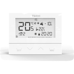 Przewodowy  dwustanowy regulator pokojowy biały ST-292v3 Tech sterowniki