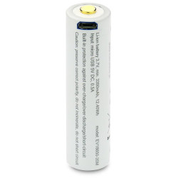 Akumulator 18650 Li-Ion 3,7V everActive 3500mAh (1 szt.) micro-USB z zabezpieczeniem