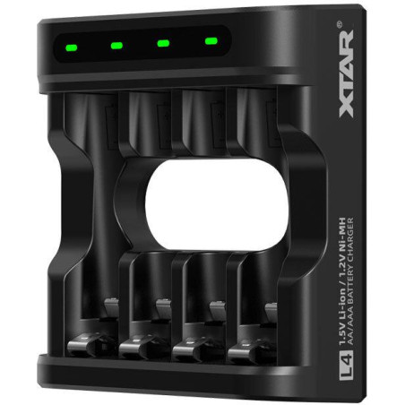 Ładowarka do akumulatorów R03 / AAA oraz R6 / AA Li-ion 1,5V / NiMH Xtar L4