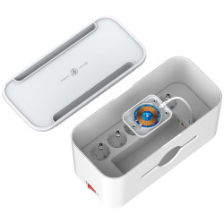 LISTWA ANTYPRZEPIĘCIOWA Z ZABEZPIECZENIEM Energizer 5x SCHUKO 2x USB-A 1x USB-C 2500W 10A KABEL 2M MAGNETIC