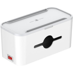 LISTWA ANTYPRZEPIĘCIOWA Z ZABEZPIECZENIEM Energizer 5x SCHUKO 2x USB-A 1x USB-C 2500W 10A KABEL 2M MAGNETIC