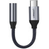 Ugreen przejściówka do słuchawek z 3,5 mm mini jack na USB Typ C 10 cm szary