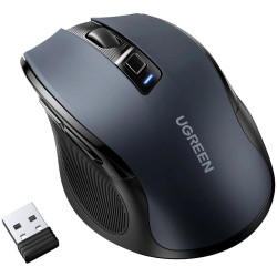 Mysz optyczna Ugreen MU006 bezprzewodowa USB 2.4GHz / Bluetooth 5.0 4000 DPI - czarna