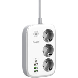 LISTWA ZASILAJĄCA SMART Energizer Z Wi-Fi I APP 3x SCHUKO 3x USB-A 1x USB-C 2500W 10A KABEL 2M