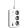 LISTWA ZASILAJĄCA SMART Energizer Z Wi-Fi I APP 3x SCHUKO 3x USB-A 1x USB-C 2500W 10A KABEL 2M