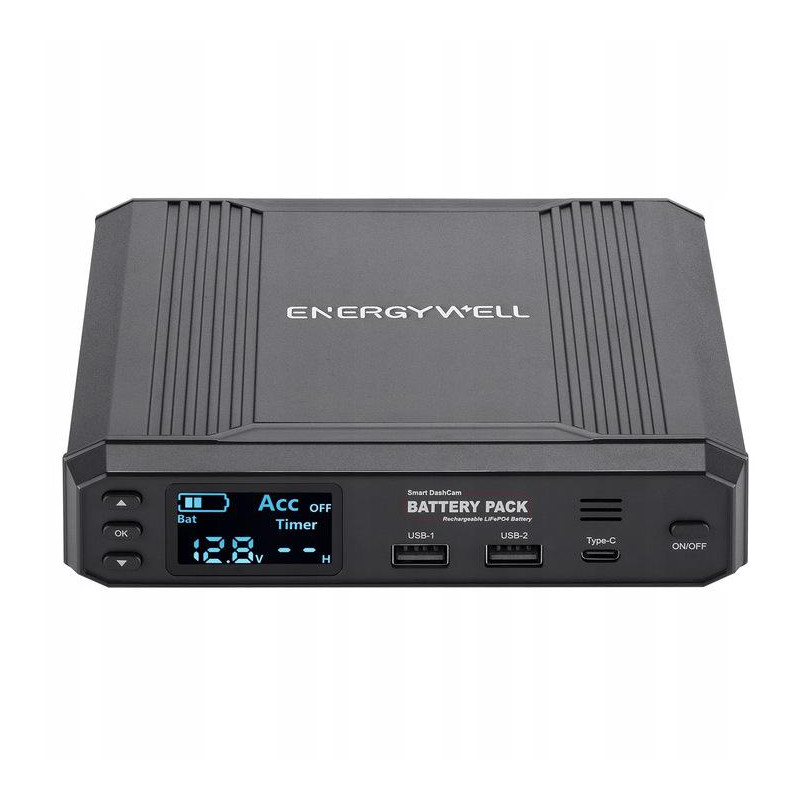 Powerbank do KAMER SAMOCHODOWYCH ENERGY WELL P6 8000mAh 102,4Wh wyświetlacz