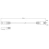 PATCHCORD KAT6 FTP 2M BIAŁY