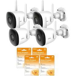 Zestaw 4 kamer IP Imou Bullet 2C 4MP IPC-F42P i 4 chmur Imou Protect