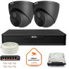 Zestaw monitoringu IP BCS Point 2x Kamera BCS-P-EIP28FWR3-Ai2-G Rejestrator z dyskiem 1TB
