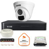 Zestaw monitoringu IP BCS Basic 1x Kamera BCS-B-EIP15FR3(2.0) Rejestrator z dyskiem 1TB