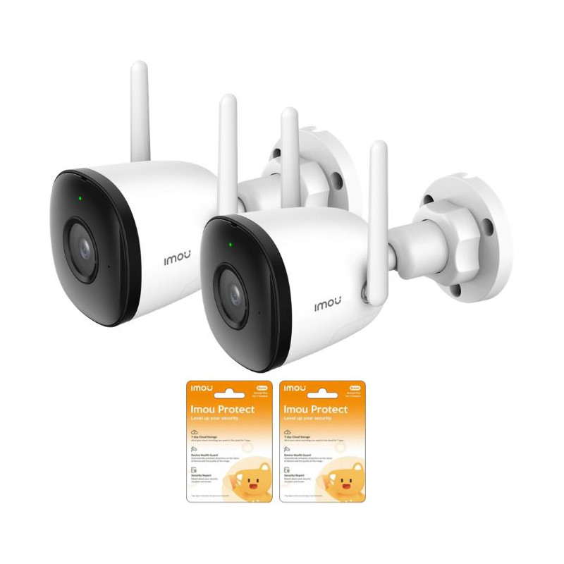 Zestaw 2 kamer IP Imou Bullet 2C 4MP IPC-F42P i 2 chmur Imou Protect
