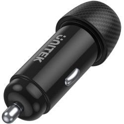 Unitek Ładowarka samochodowa 38W USB-A USB-C QC3..0