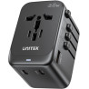 Unitek P1122ABK01 Ładowarka podróżna EU/US/UK/AUS PD 65 W