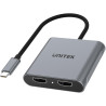 Adapter Unitek USB-C na 2x HDMI
