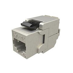 Moduł Keystone samozaciskowy Solarix Cat.6A STP RJ45 SXKJ-10G-STP-BK-SA