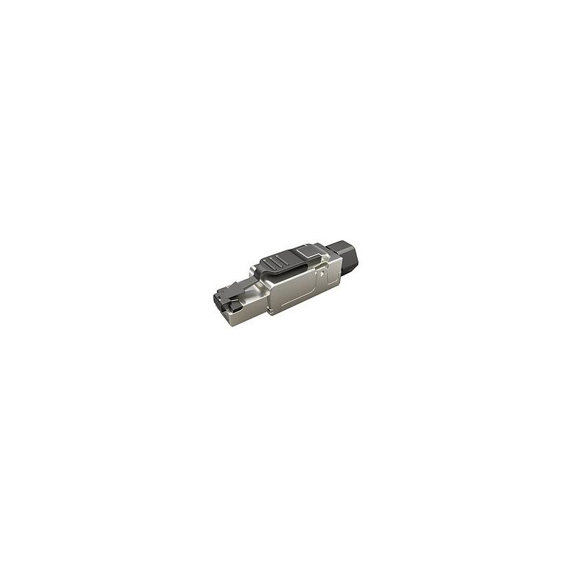 WTYK MODULARNY KONEKTOR PRZEMYSŁOWY SAMOZACISKOWY SOLARIX RJ45 CAT.6A STP 8P8C