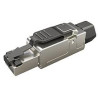 WTYK MODULARNY KONEKTOR PRZEMYSŁOWY SAMOZACISKOWY SOLARIX RJ45 CAT.6A STP 8P8C