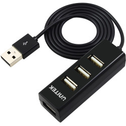 Unitek Y-2140 hub 4x USB 2.0 mini - czarny