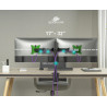 Uchwyt biurkowy przegubowy na 2 monitory Spacetronik SPA-120