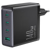 Ładowarka sieciowa Joyroom GaN Ultra JR-TCG05EU 140W PD 3.0 QC 3.0 3x USB-C 1x USB-A czarna + kabel