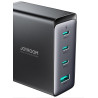 Ładowarka sieciowa Joyroom GaN Ultra JR-TCG05EU 140W PD 3.0 QC 3.0 3x USB-C 1x USB-A czarna + kabel