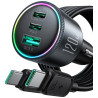 Ładowarka samochodowa Joyroom JR-CCN07 120W 5.0A PD 3.0 QC 3.0 1x USB-A 2x USB-C + kabel