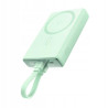 Powerbank Joyroom JR-PBM01 10000mAh 20W 1x USB-C 2x Lightning zielony + kabel
