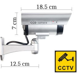 Atrapa kamery tubowej srebrna AT-1B-S