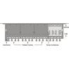 Obudowa do szafy RACK 19' na 4 kanałowe moduły przepięciowe EWIMAR PTU/PTF-6-RACK