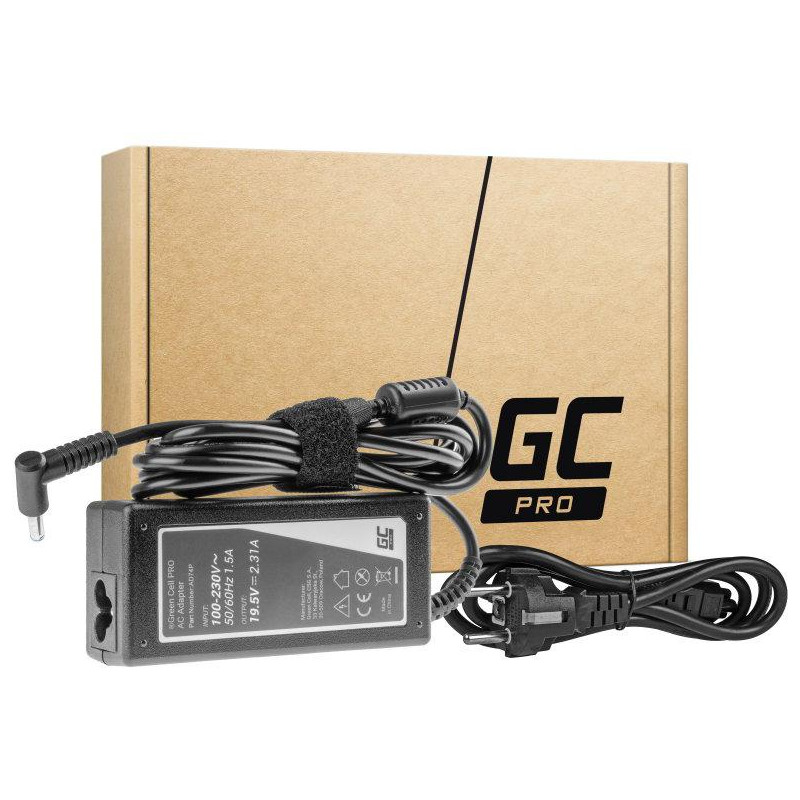 ZASILACZ ŁADOWARKA DO LAPTOPA HP Green Cell PRO AD74P 19,5V 2,31A 45W 4,5mm/3,0mm