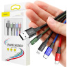 KABEL 4w1 USB-A / Lighting iPhone 2x USB-C micro-USB Baseus Cafule CA1T4-B01 1.2m 3.5A W OPLOCIE