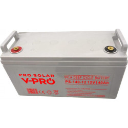 AKUMULATOR VOLT POLSKA DEEP CYCLE VPRO SOLAR 12V 140AH VRLA BEZOBSŁUGOWY